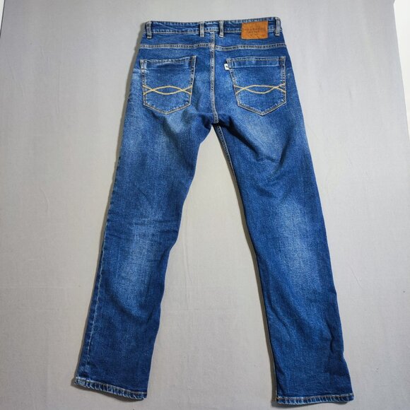 Abercrombie & Fitch jeans men's size 34 denim blue colour straight leg selvedge - Picture 3 of 15